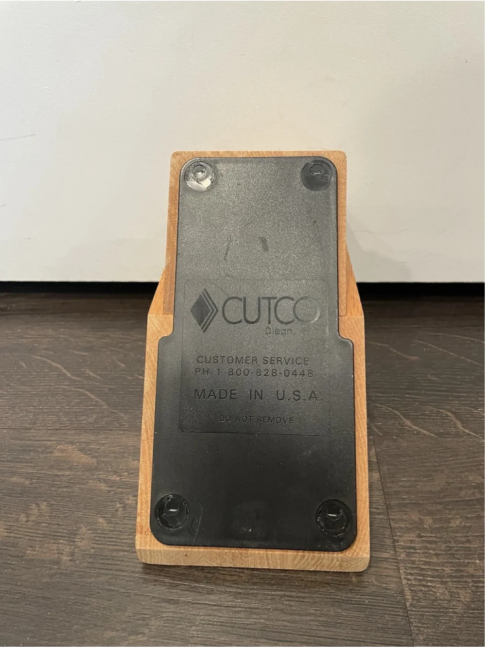 Cutco 10 Slot Knife Block Honey Oak Wood Made In USA Knives